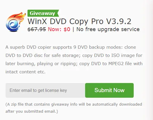 use WinX DVD Copy Pro to burn ISO image file and DVD folder to Disc